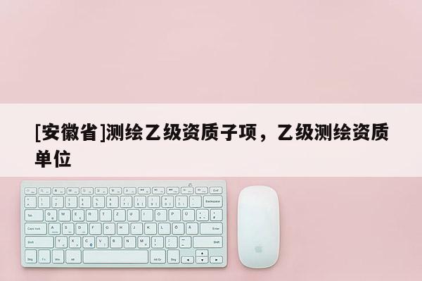[安徽省]測繪乙級資質(zhì)子項，乙級測繪資質(zhì)單位